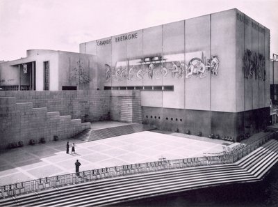 The United Kingdom building at the Paris International Exposition by French Photographer
